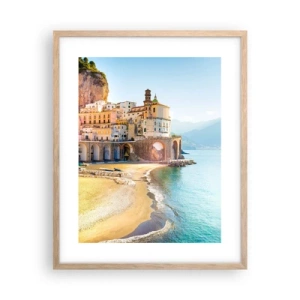 Affisch i ram av ljusek - Stad utan motstycke - 40x50 cm