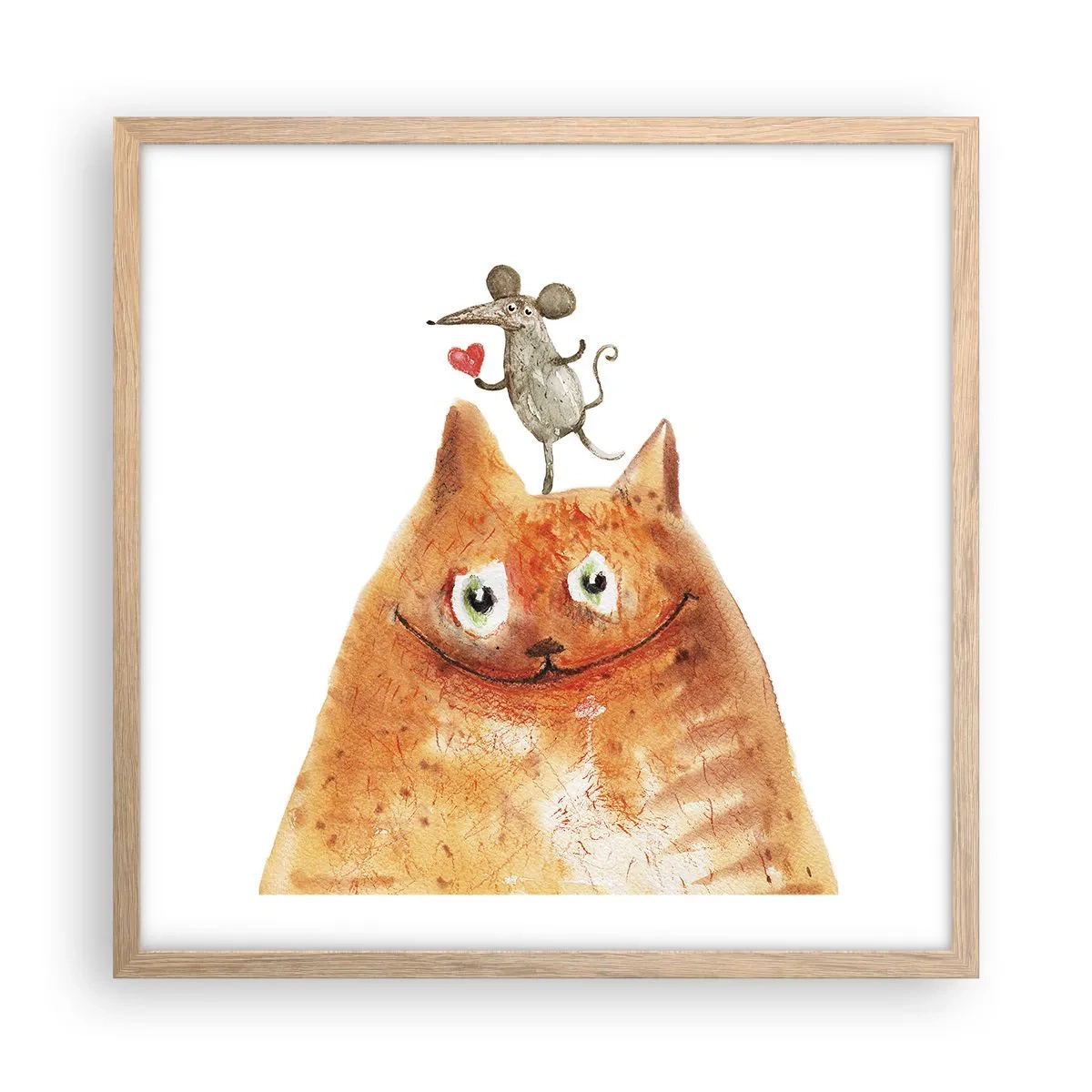 Affisch i ram av ljusek - Kärlekens paradoxer - 50x50 cm