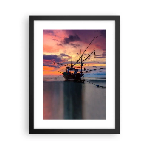 Affisch i svart ram - Exotisk kväll - 30x40 cm