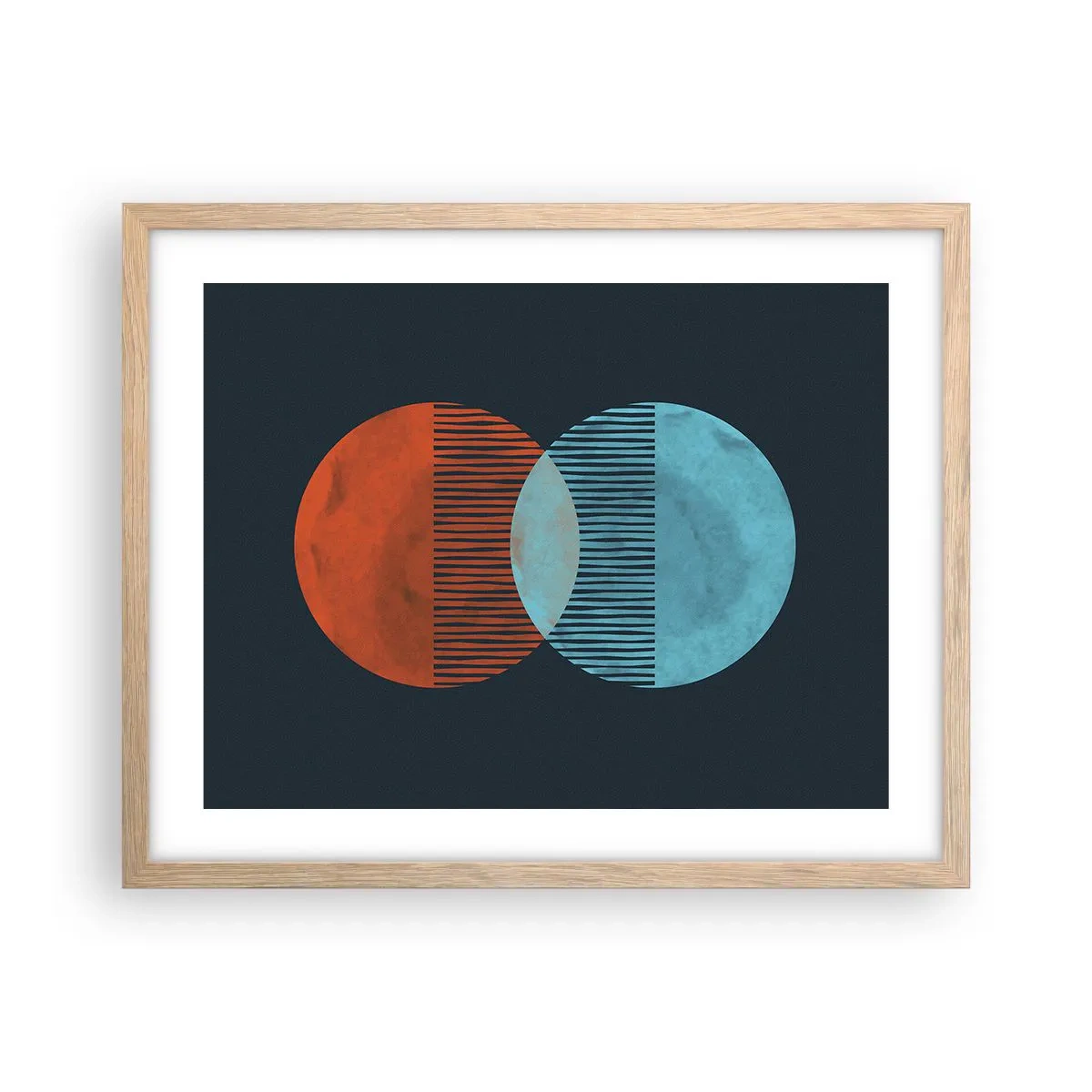 Affisch i ram av ljusek - Astronomisk fantasi - 50x40 cm