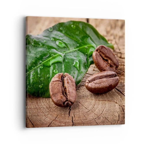 Canvastavla - Bild på duk - Äkta och svart - 40x40 cm