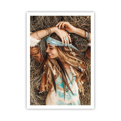 Affisch - På väg till kärlekens sommar - 70x100 cm