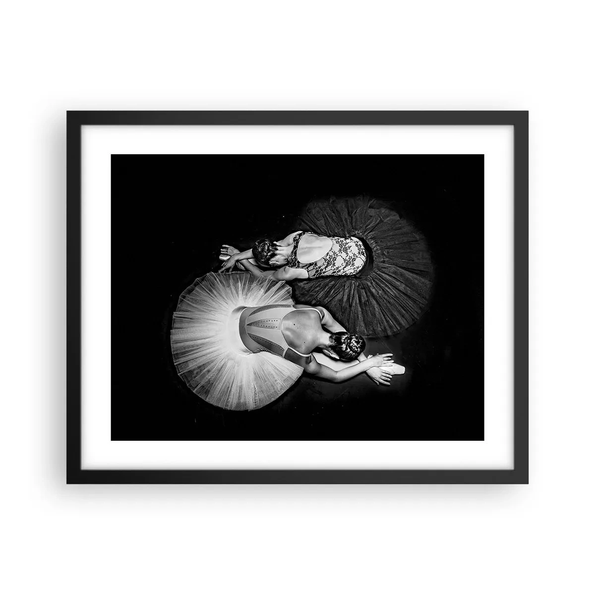 Affisch i svart ram - Jin och jang – den perfekta balansen - 50x40 cm