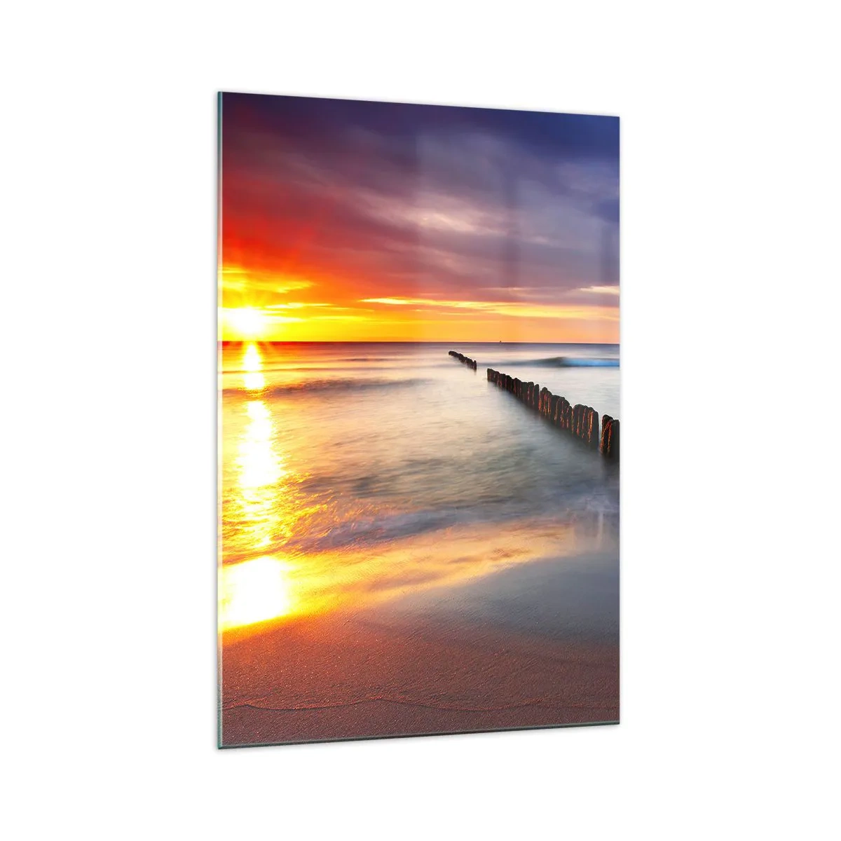 Glastavla - Bild på glas - Lyssna på tystnaden - 70x100 cm