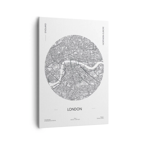 Canvastavla - Bild på duk - Londons anatomi - 50x70 cm