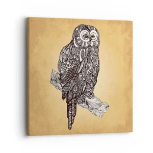 Canvastavla - Bild på duk - Invecklade ornament av visdom - 30x30 cm