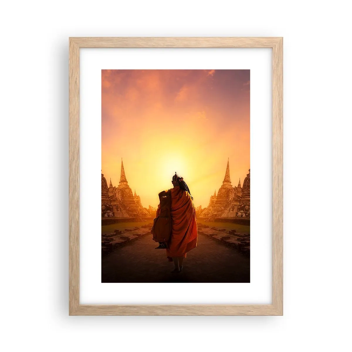 Affisch i ram av ljusek - I lugn genom evigheten - 30x40 cm