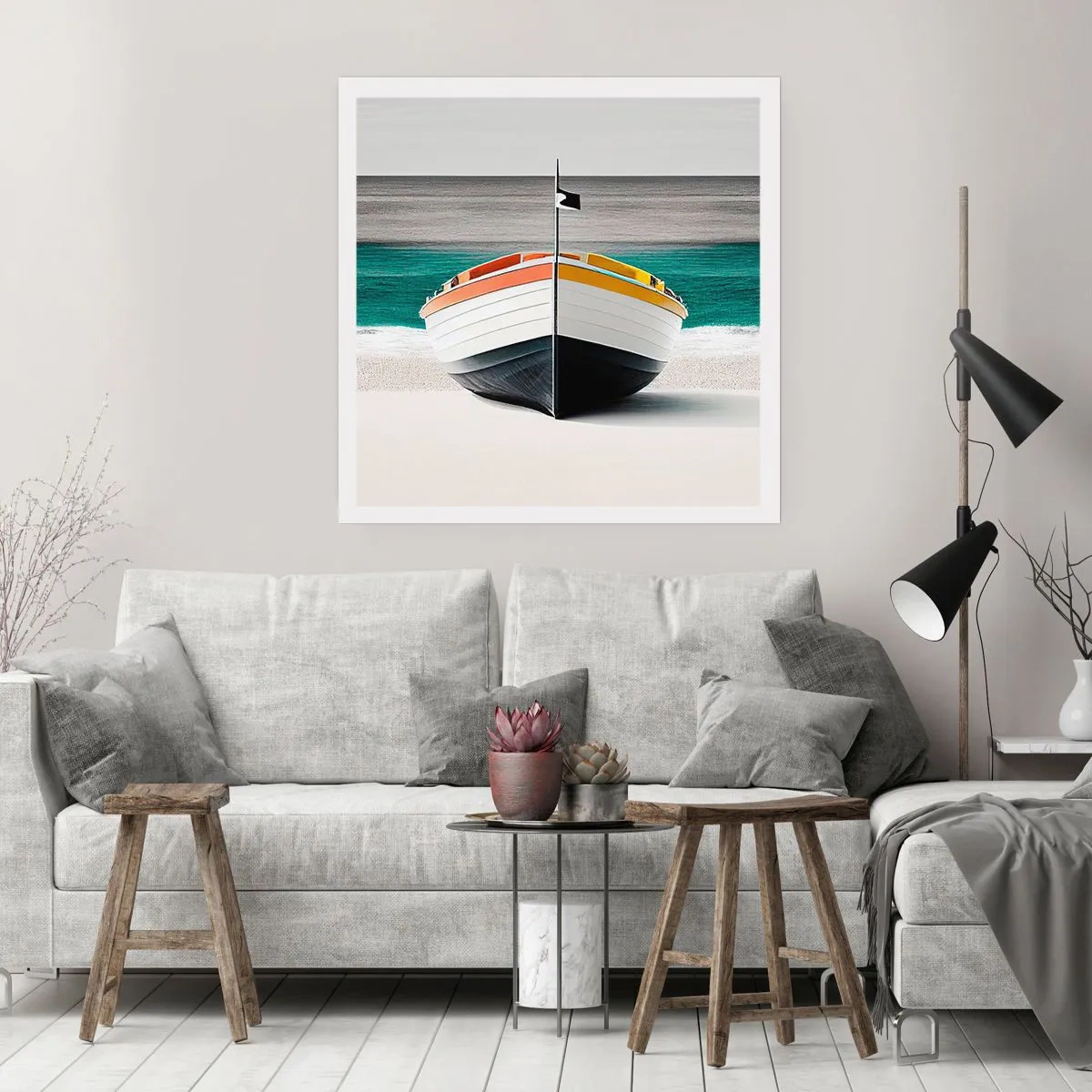 Affisch - På sin plats - 60x60 cm