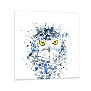 Glastavla - Bild på glas - Rakt in i ögonen - 40x40 cm