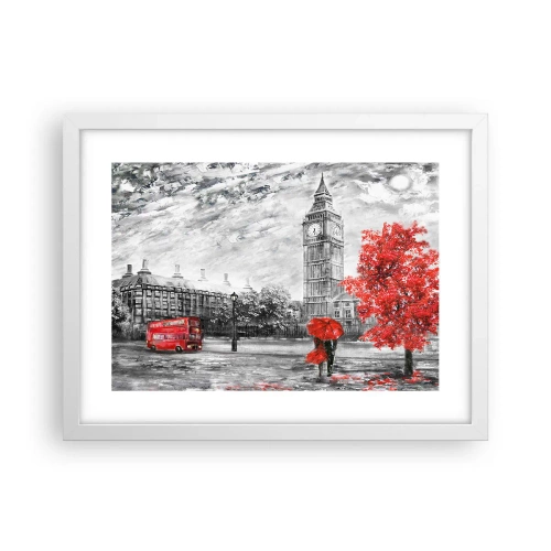 Affisch i vit ram - Spännande dag - 40x30 cm