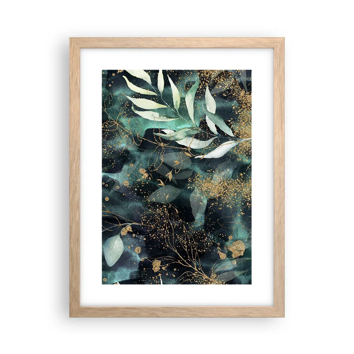 Affisch i ram av ljusek - Förtrollad trädgård - 30x40 cm