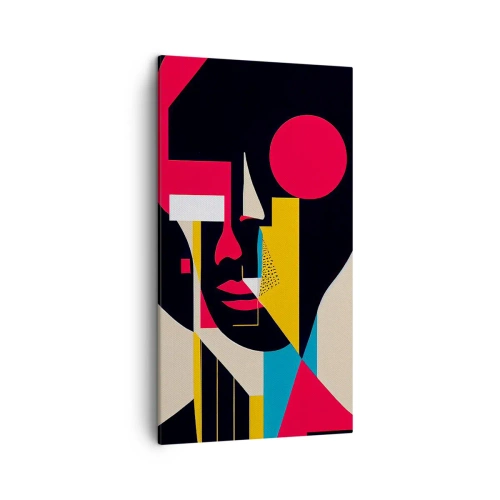 Canvastavla - Bild på duk - Hennes inre värld - 45x80 cm