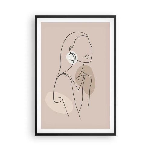 Affisch i svart ram - Flickaktighetens ikon - 61x91 cm