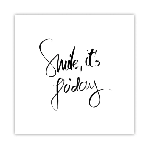 Affisch - Riktig glädje - 40x40 cm