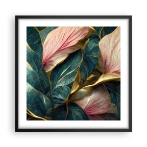 Affisch i svart ram - Naturlig elegans och stil - 50x50 cm