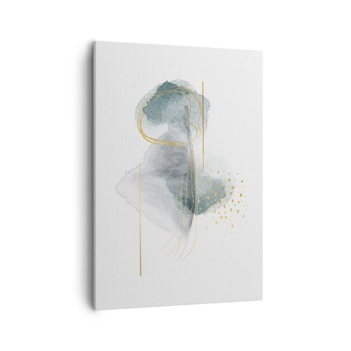 Canvastavla - Bild på duk - Om gråhetens och guldets förhållanden - 50x70 cm