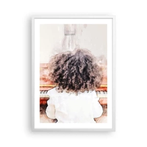 Affisch i vit ram - I en ny värld - 50x70 cm