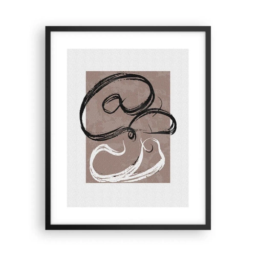 Affisch i svart ram - Komposition - sökande efter fullständighet - 40x50 cm