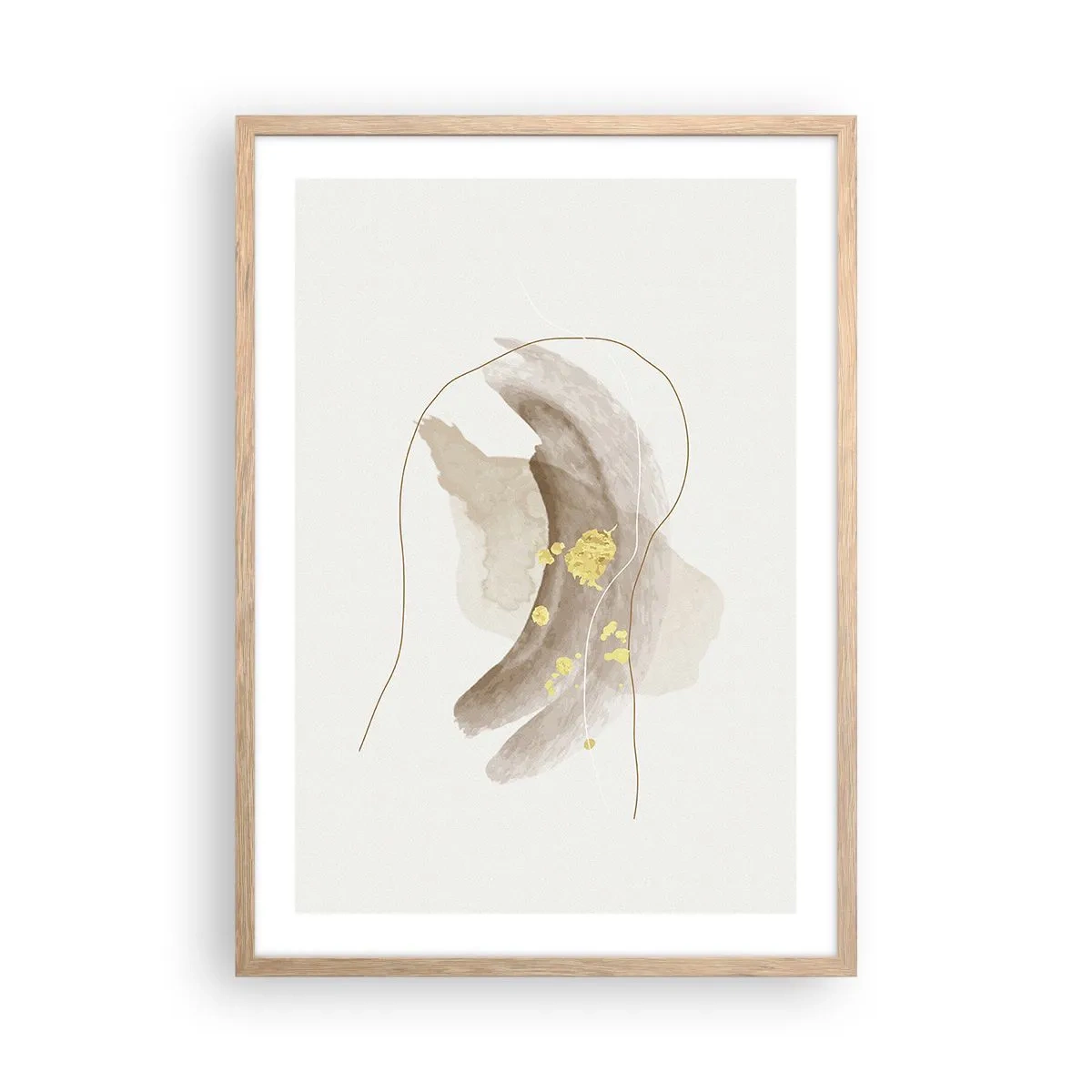 Affisch i ram av ljusek - Träffat i rummet - 50x70 cm
