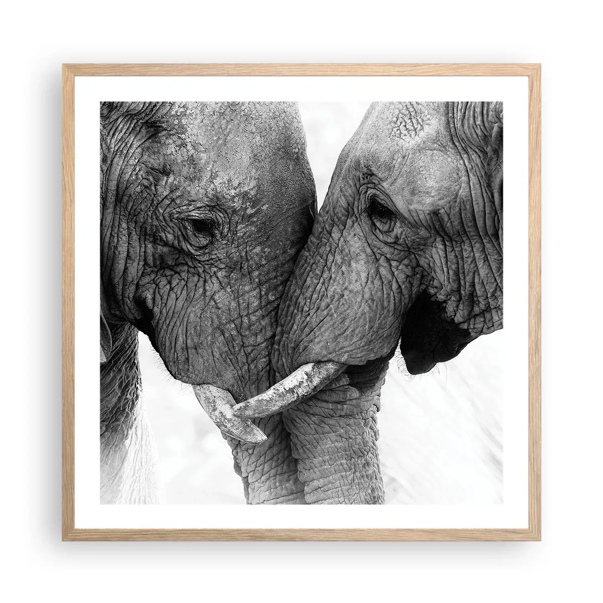 Affisch i ram av ljusek - Hjärtlig bekännelse - 60x60 cm