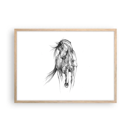 Affisch i ram av ljusek - Elegant trav - 70x50 cm