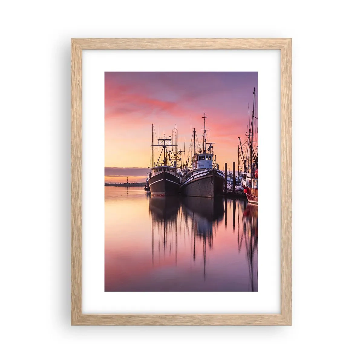 Affisch i ram av ljusek - Inför nästa dag - 30x40 cm