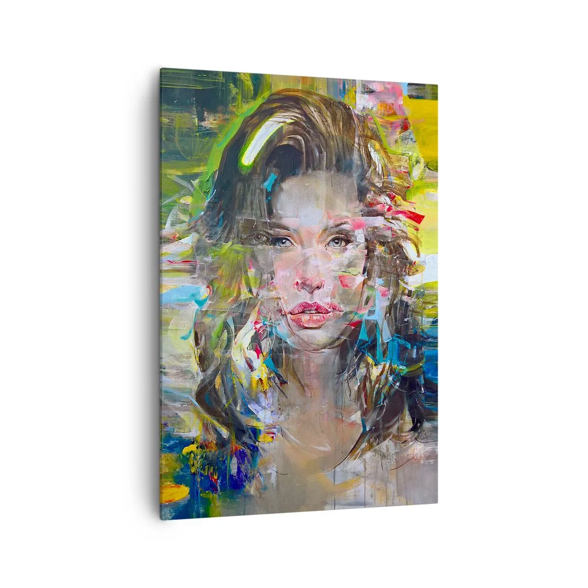 Canvastavla - Bild på duk - Bakom luftridån - 70x100 cm