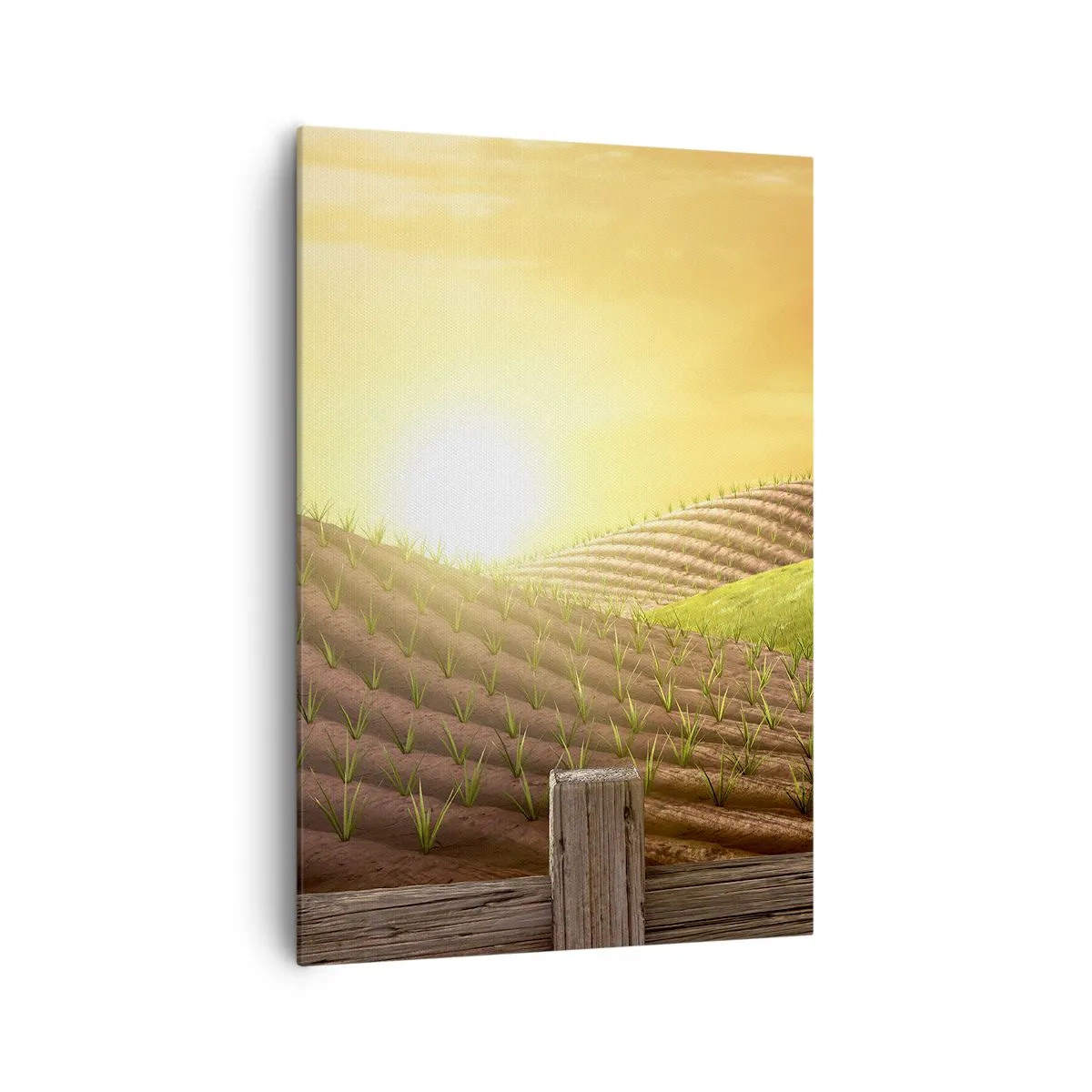 Canvastavla - Bild på duk - Sagolik farm - 70x100 cm