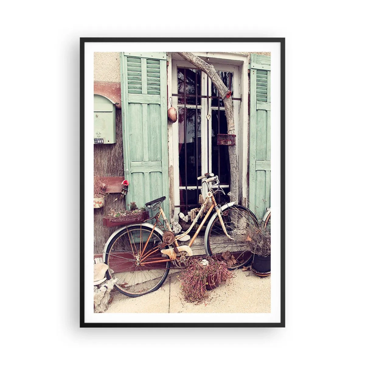 Affisch i svart ram - Länge leve provinsen - 70x100 cm