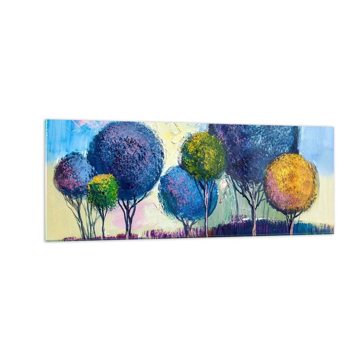 Glastavla - Bild på glas - Kula - den perfekta formen - 140x50 cm