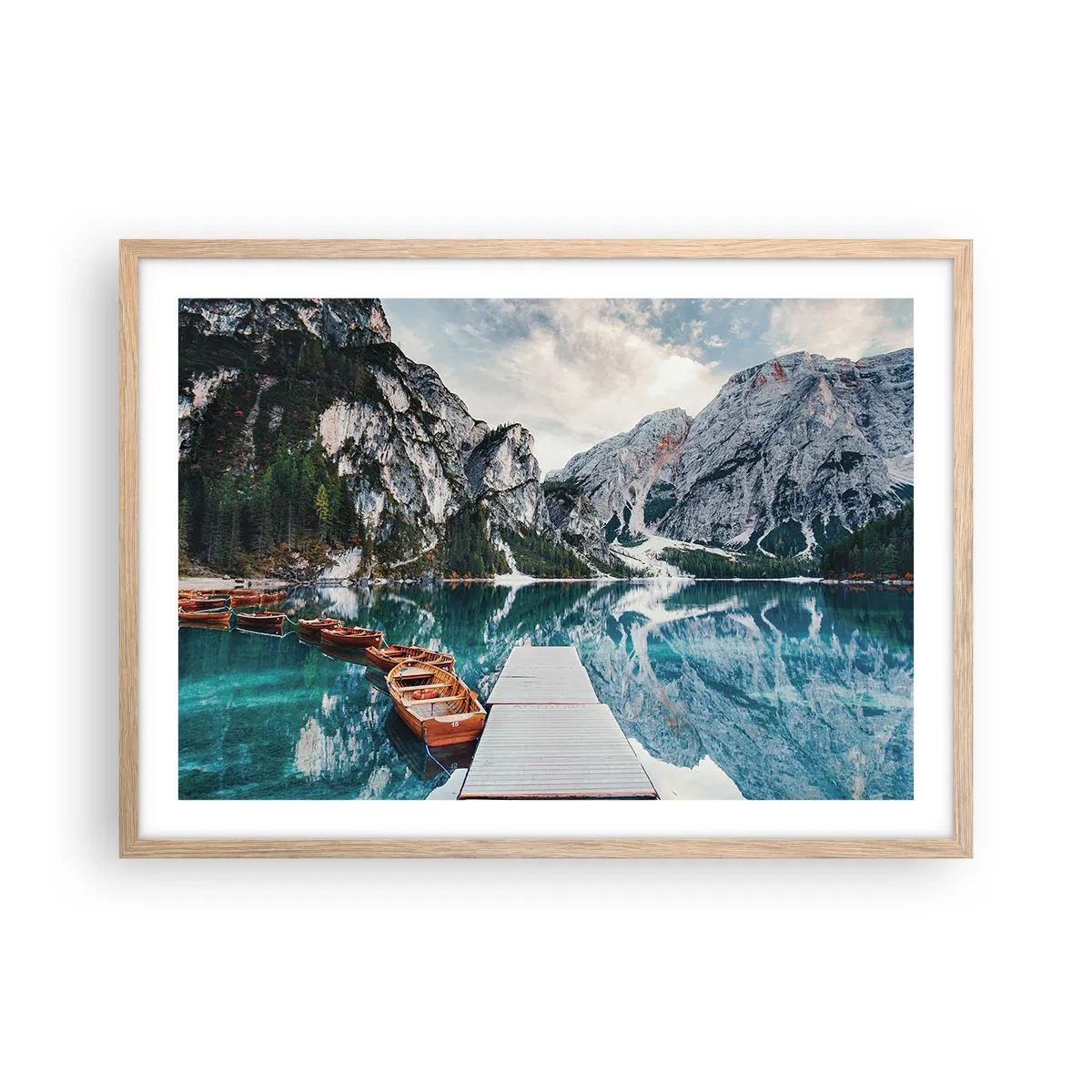 Affisch i ram av ljusek - Vi visar dig skönhet - 70x50 cm