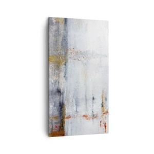 Canvastavla - Bild på duk - Bakom luftridån - 45x80 cm