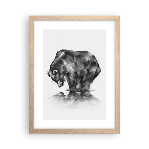 Affisch i ram av ljusek - Roligt att se någon närstående - 30x40 cm