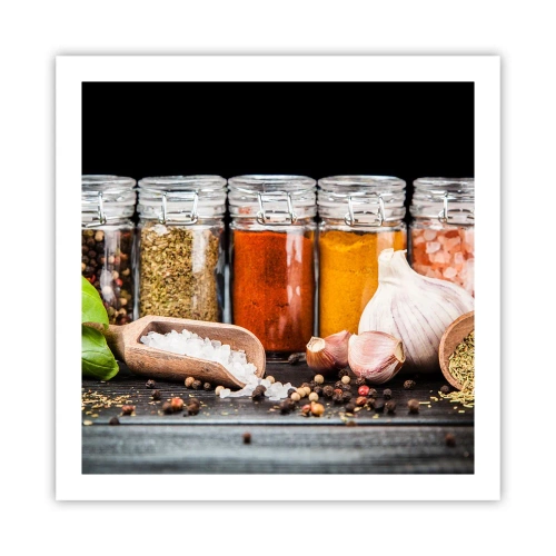 Affisch - Så att livet har smak - 60x60 cm