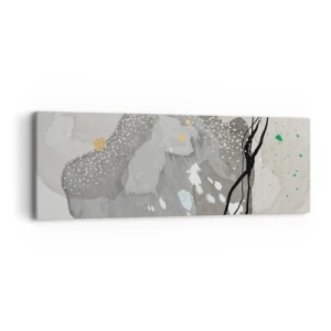 Canvastavla - Bild på duk - Organisk komposition - 90x30 cm