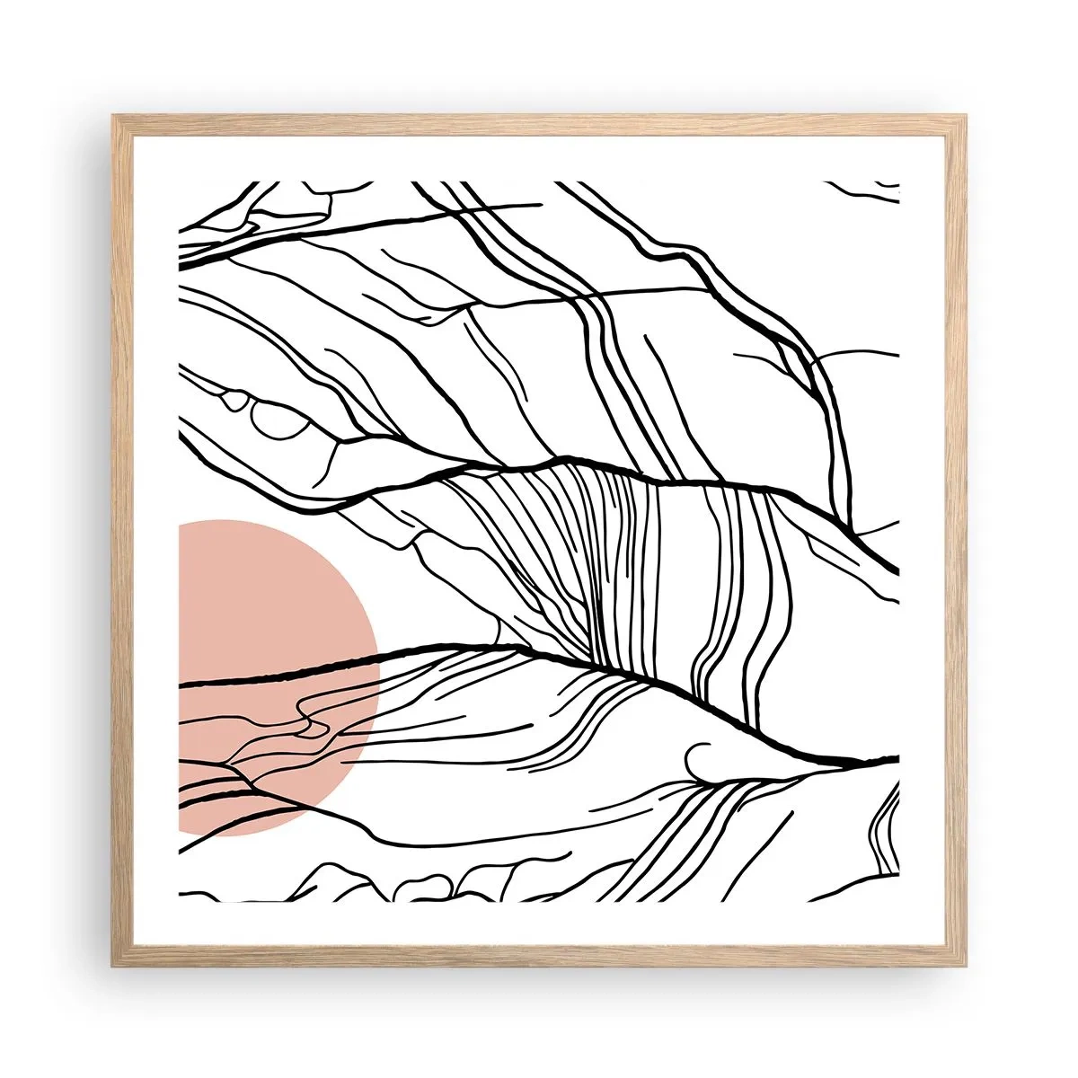 Affisch i ram av ljusek - I grenarnas nät - 60x60 cm