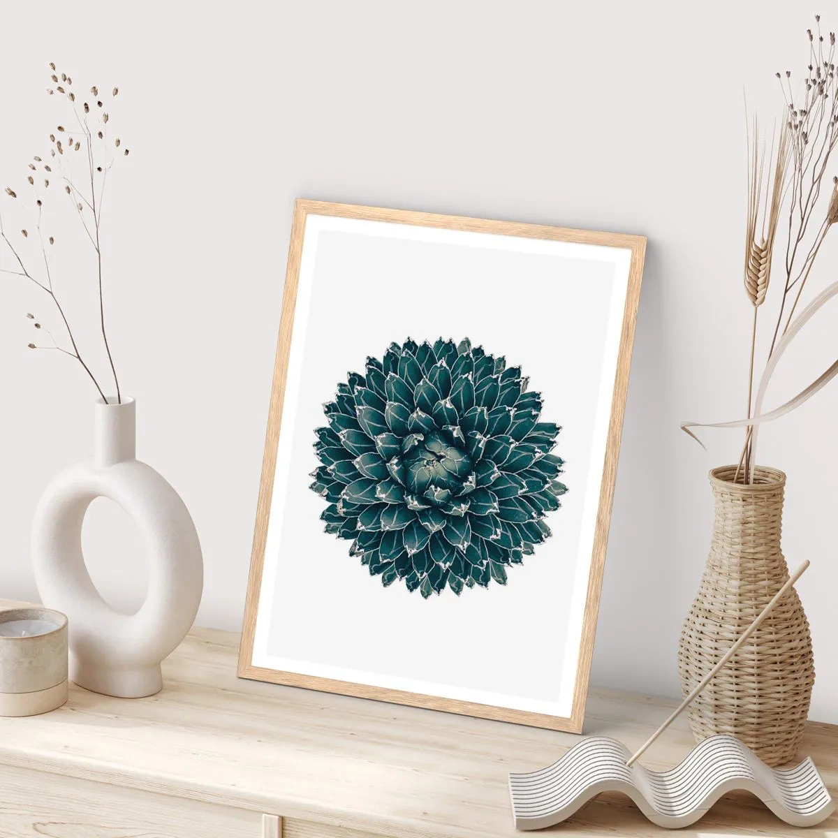 Affisch i ram av ljusek - Öknens stjärna - 70x100 cm