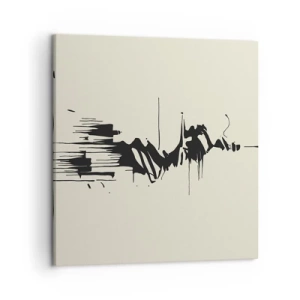 Canvastavla - Bild på duk - Skyndsam abstraktion - 50x50 cm