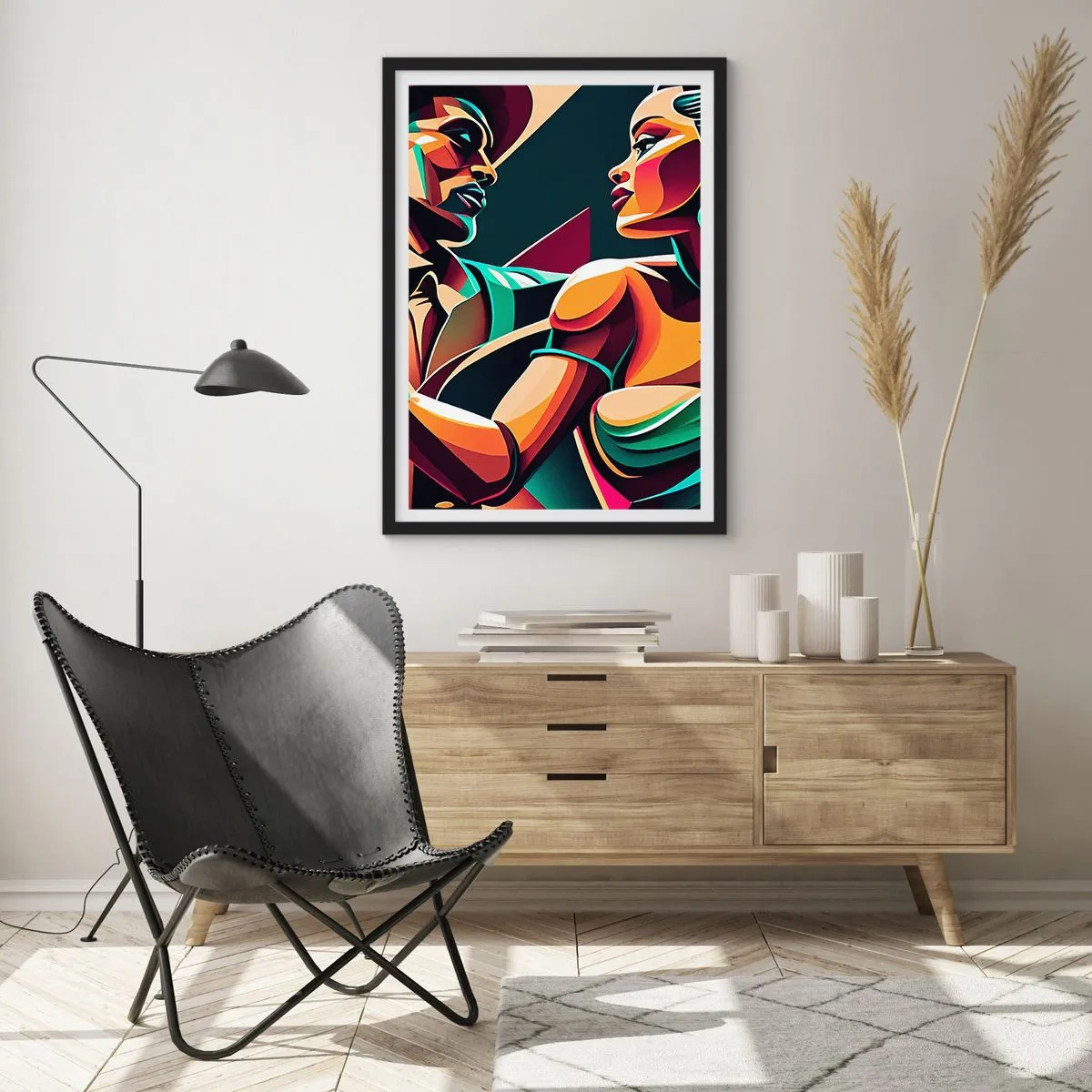 Affisch i svart ram - I hjärtats rytm - 61x91 cm