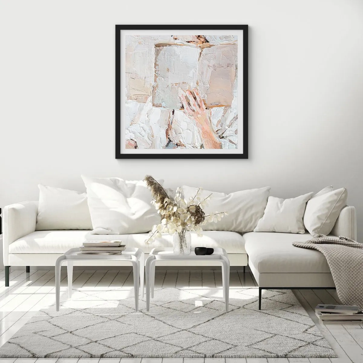 Affisch i svart ram - I en annan värld - 60x60 cm