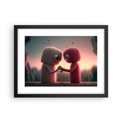 Affisch i svart ram - Alla får lov att älska - 40x30 cm