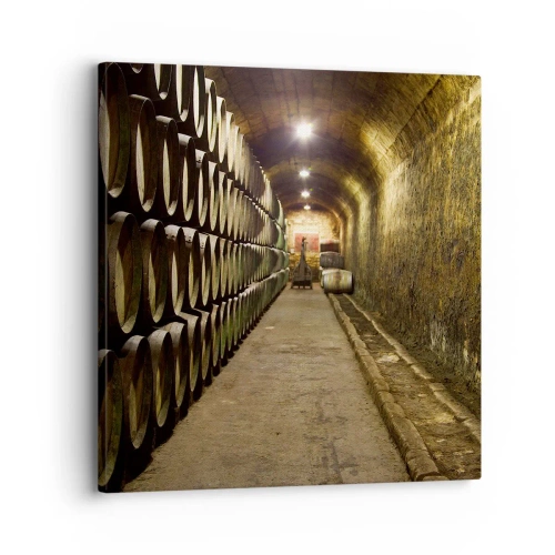 Canvastavla - Bild på duk - Det är bra att kunna ligga - 30x30 cm