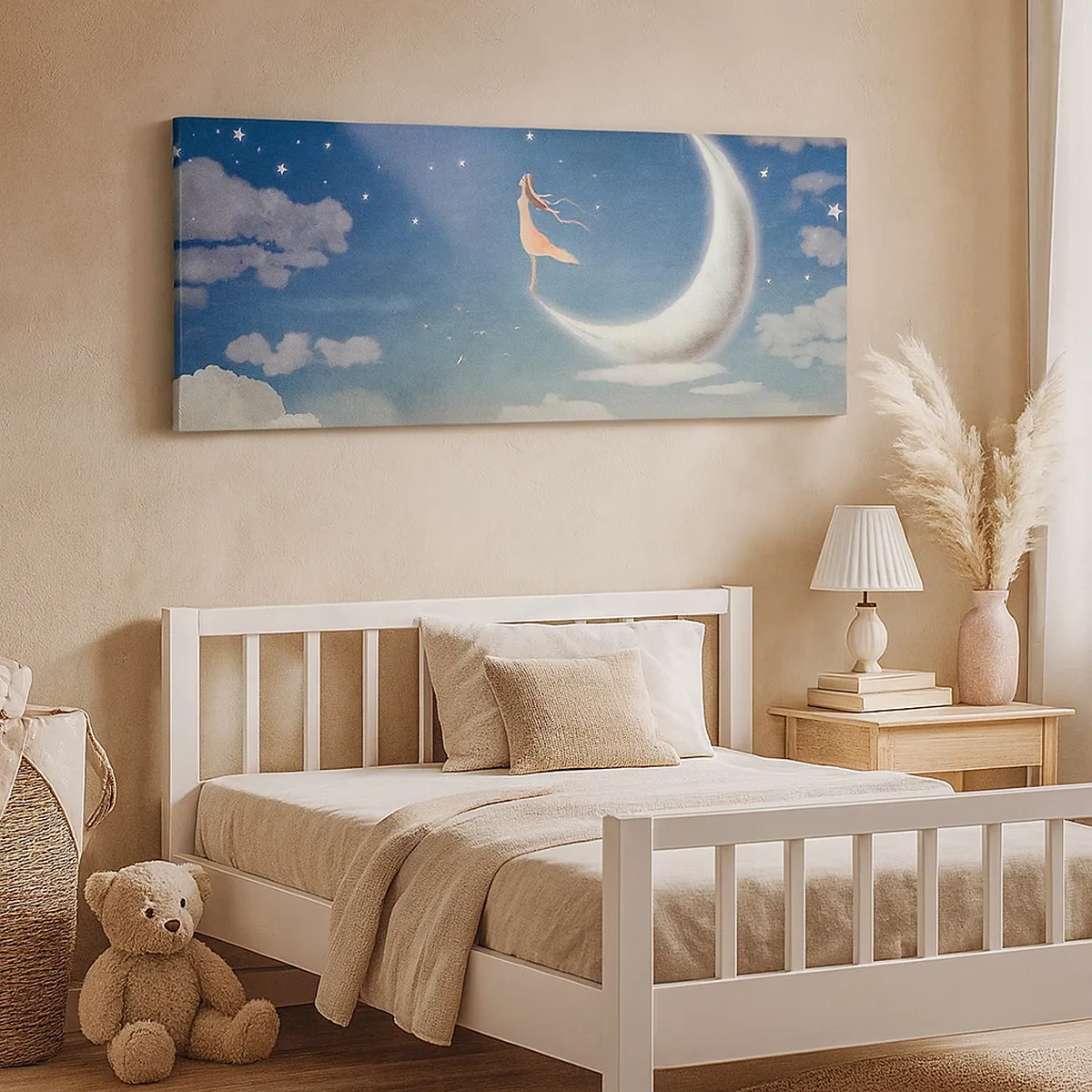 Canvastavla - Bild på duk - Blå friare - 30x30 cm