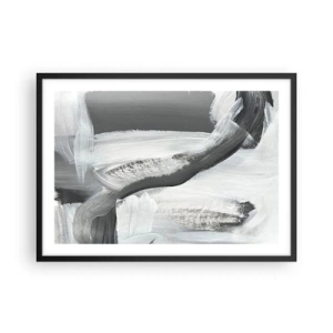 Affisch i svart ram - Med bestämd rörelse - 70x50 cm