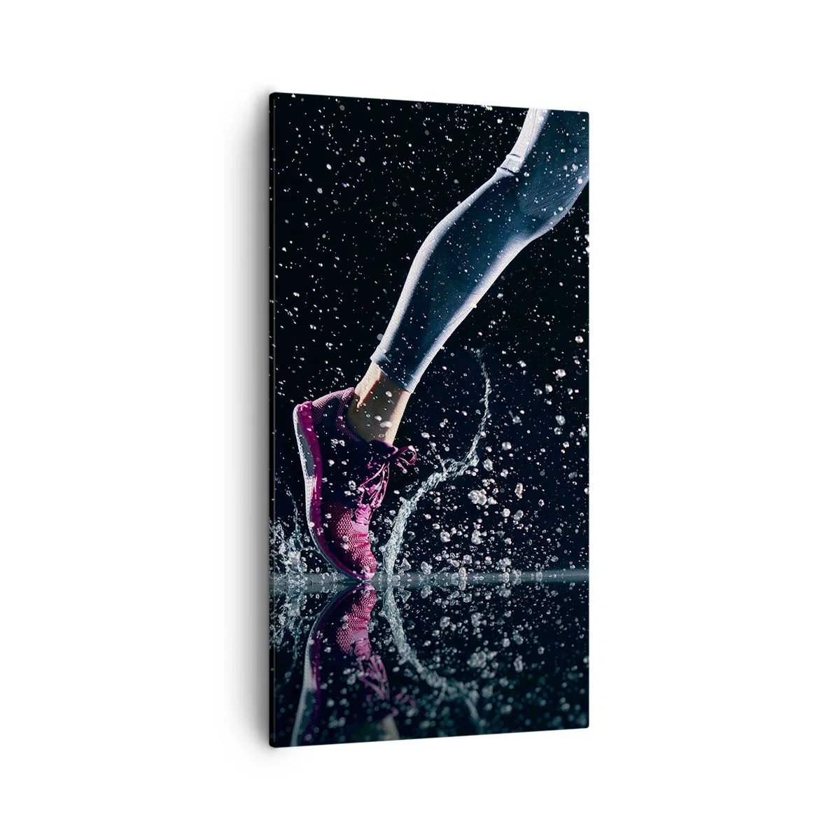 Canvastavla - Bild på duk - Med all kraft i benen - 55x100 cm