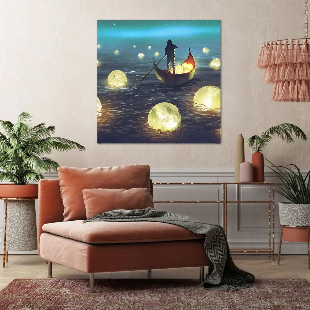 Canvastavla - Bild på duk - Saker som filosoferna inte drömt om - 60x60 cm