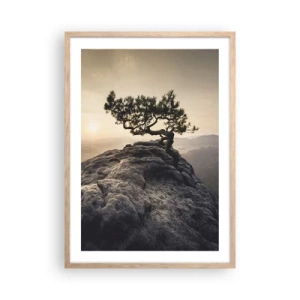 Affisch i ram av ljusek - Livet vinner alltid - 50x70 cm