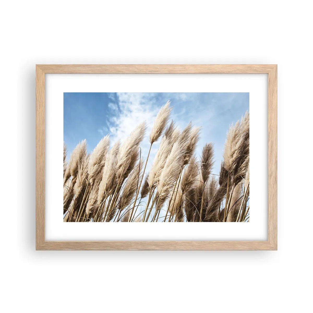 Affisch i ram av ljusek - Solig och blåsig smekning - 40x30 cm