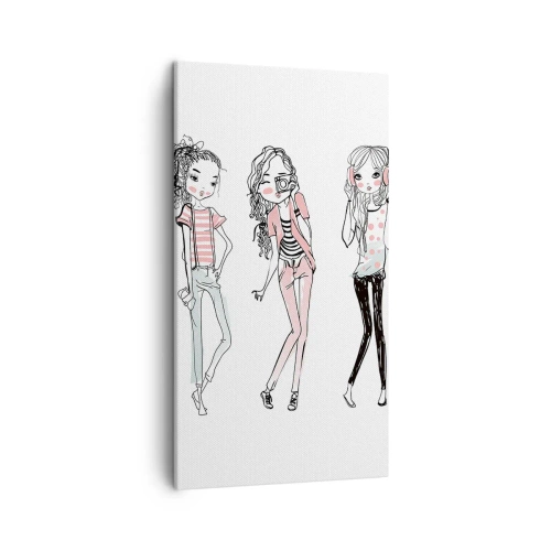 Canvastavla - Bild på duk - Det blir kul - 45x80 cm