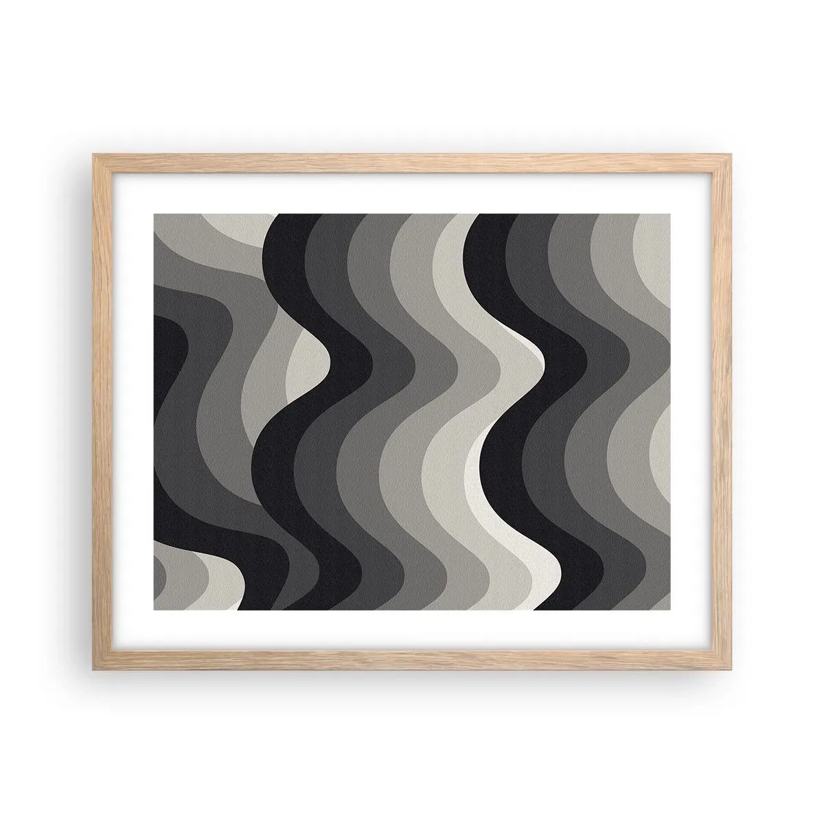 Affisch i ram av ljusek - Våg efter våg - 50x40 cm